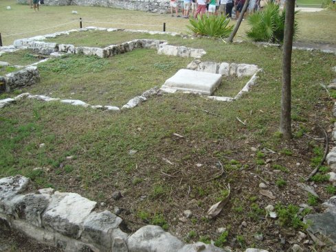 One of the many raised platforms in the site where the Mayas would erect buildings made from perishable materials.