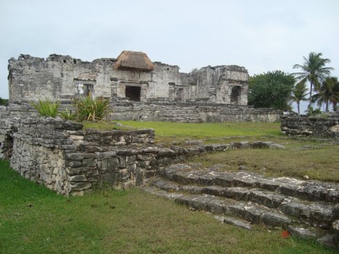 The palace at the Tulum archeological site.