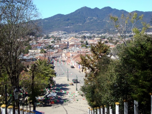 View of San Cristobal de Las Casas from Cerro de Guadalupe.