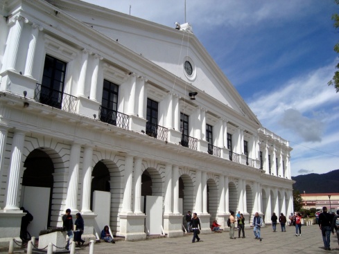 The city hall that was occupied by the Zapatistas in 1994.
