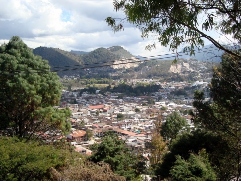 View of San Cristobal de Las Casas from the Cerro de San Cristobal.