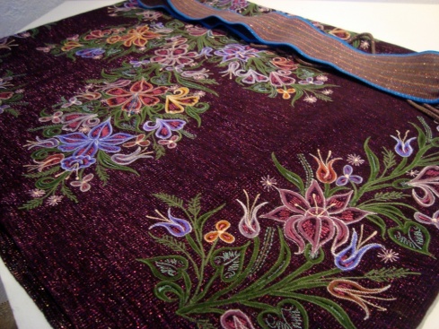 Intricate embroidery on a 'sarong' worn by local indigenous women.