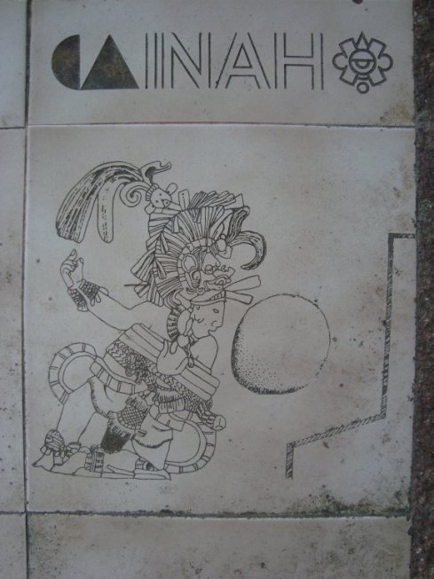 Picture of the ball game that the Mayans used to play.