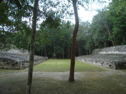 The court where the Mayan ball game was played.