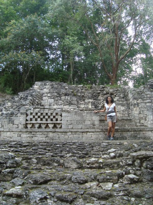 Me with some of the better preserved parts of the ruins.