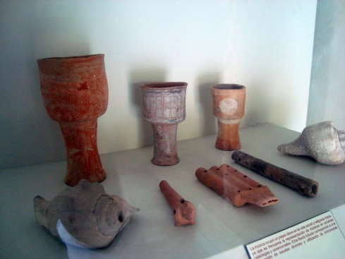 Mayan musical instruments.