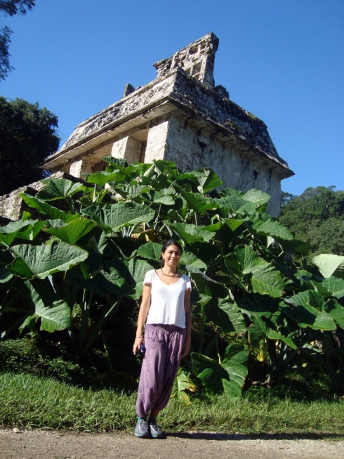 Me standing in front of the Temple of the Sun.