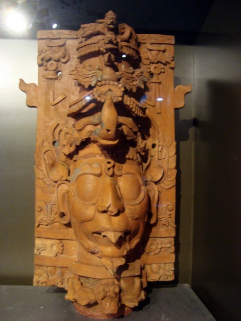 One of the many elaborate incense burners found in Palenque.