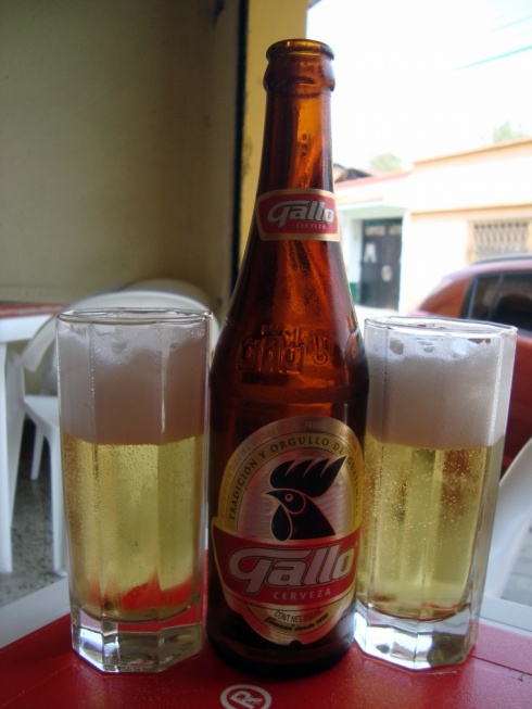 And a taste of the local brew, Gallo.