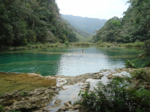 The clear pools of Semuc Champey.