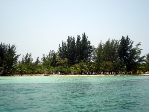 Our destination, Water Cay.