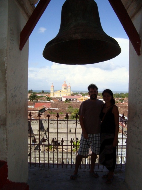 The lookout tower at La Merced church. One of the best views of Granada. You can see the cathedral in the background.