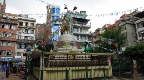 A small stupa in Thamel near the Durbar Square.