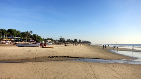 Arambol beach during the day