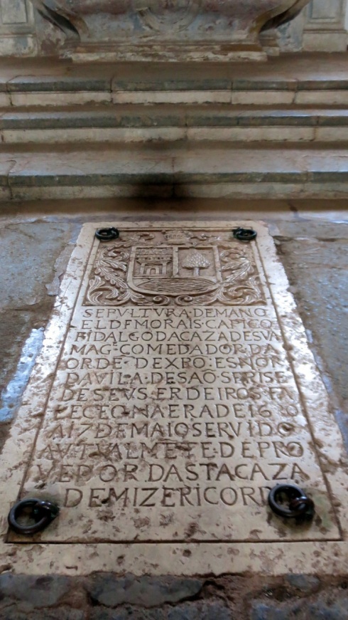 One of many graves dotted around the cathedral floor.
