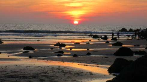 Sunset on Arambol beach
