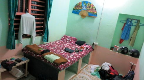 Our room in Samarth ATC near Kalbadevi beach.
