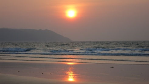 Sunset on Kalbadevi beach.