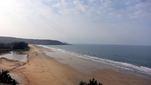 The coastal road gave us some spectacular views of the white sandy beaches that seemed to stretch on forever.