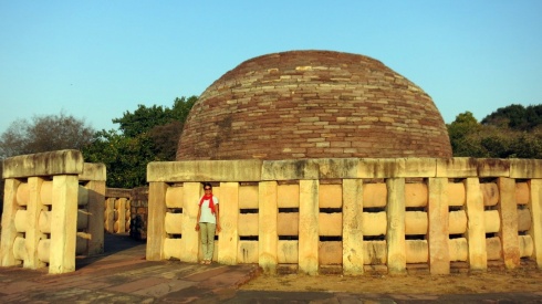 Stupa No. 2, containing the remains of the Buddha's disciples.
