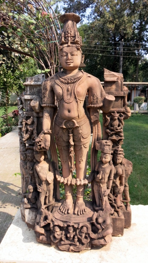 A beautiful sculpture of Vishnu.