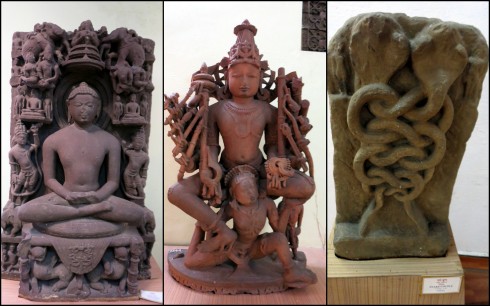 Some of the many exhibits that have been recovered from sites around Vidisha.
