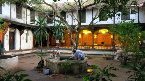The courtyard and its surrounding palace is well maintained and cared for.