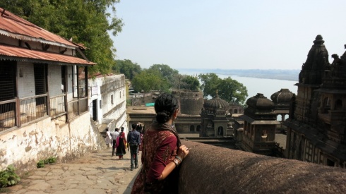 Looking from the walls that stretch from the palace right down to the river.