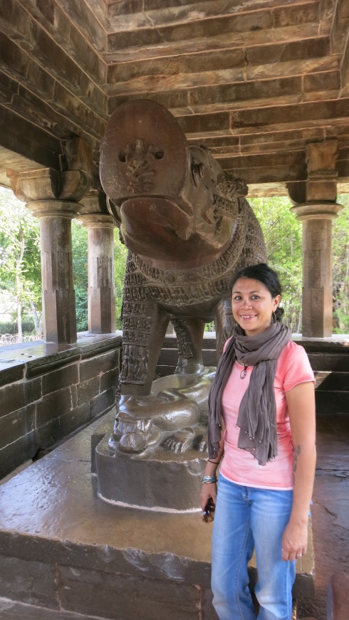 A sculpture of Varaha (Wild Boar), an avatar of Vishnu, which we also saw in the Udayagiri caves.