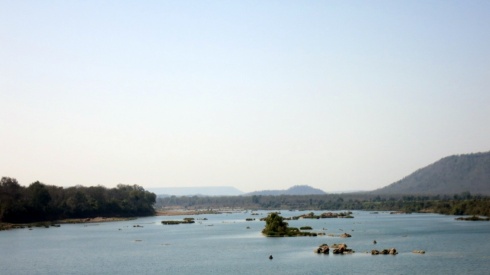 Crossing one of Madhya Pradesh's many rivers.