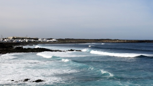 Surfer's paradise in Caleta de Caballo, Lanzarote.